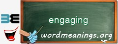 WordMeaning blackboard for engaging